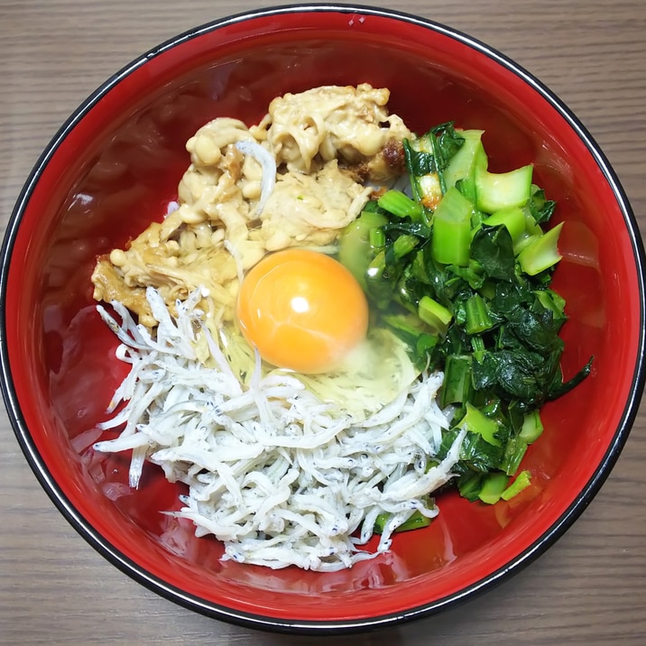 中華風しらす丼